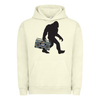 Pigment Pistachio bigfoot beatbox boom box retro   bigfoot boom box Urban Hoodie - DesigneFamous