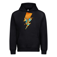 Black Lightning Bolt Urban Hoodie - JahusDesignShop