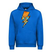 Cobalt Lightning Bolt Urban Hoodie - JahusDesignShop