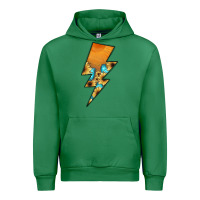 Emerald Lightning Bolt Urban Hoodie - JahusDesignShop