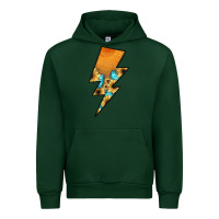 Foreset Green Lightning Bolt Urban Hoodie - JahusDesignShop