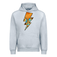 Heather Grey Lightning Bolt Urban Hoodie - JahusDesignShop