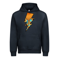 Navy Lightning Bolt Urban Hoodie - JahusDesignShop