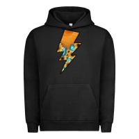 Pigment Black Lightning Bolt Urban Hoodie - JahusDesignShop