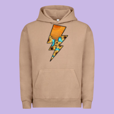 Lightning Bolt Urban Hoodie Designed By Jahusdesignshop