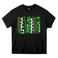 Black Soccer brushstroke Heavy Core Tee - HowdyJamesFarm