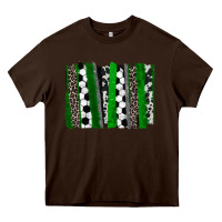 Chocolate Brown Soccer brushstroke Heavy Core Tee - HowdyJamesFarm