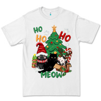 White ho ho ho meow Premium Tee - CowGirlArtShop