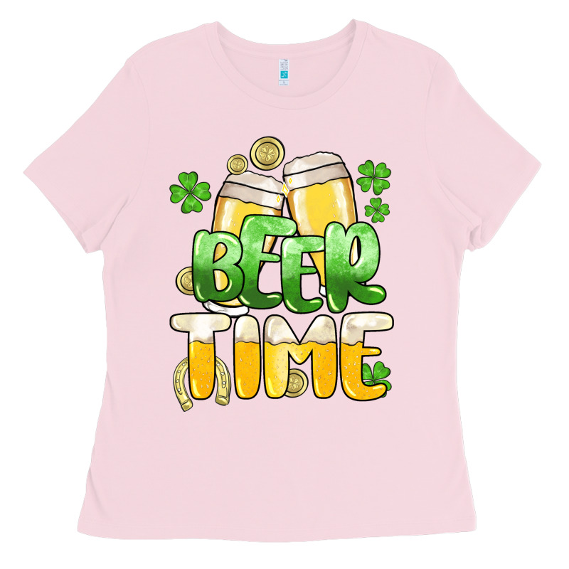St.patrick's Beer Time Ladies Tee by HowdyJamesFarm | Teevron