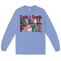 Colony Blue santa's favorite baseball player for christmas Long Sleeve Tee - FaDigitalArtStudio