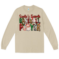 Mushroom santa's favorite baseball player for christmas Long Sleeve Tee - FaDigitalArtStudio