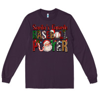 Plum santa's favorite baseball player for christmas Long Sleeve Tee - FaDigitalArtStudio