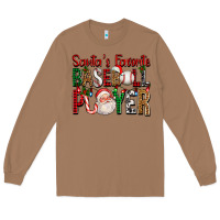 Santa's Favorite Baseball Player For Christmas Long Sleeve Tee | Teevron