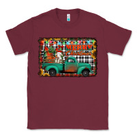 Burgundy merry christmas farm truck Classic Tee - Jasminsmagicworld