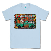 Dusty Blue merry christmas farm truck Classic Tee - Jasminsmagicworld