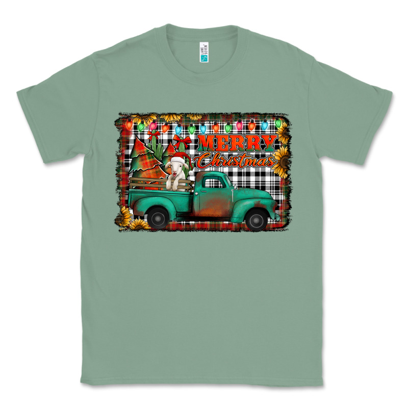 Merry Christmas Farm Truck Classic Tee by Jasminsmagicworld | Teevron