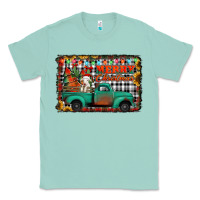 Seafoam merry christmas farm truck Classic Tee - Jasminsmagicworld