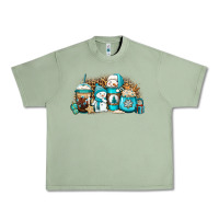 Oil Green winter snowman coffee cups Urban Heavy Tee - Jasminsmagicworld