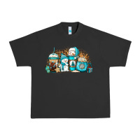 Pigment Black winter snowman coffee cups Urban Heavy Tee - Jasminsmagicworld