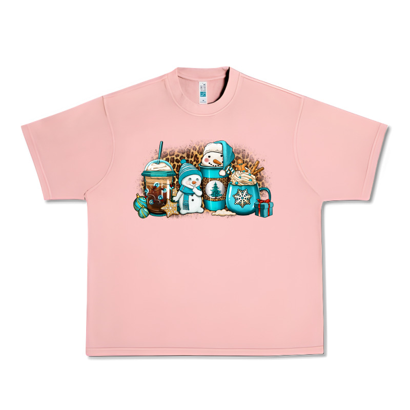 Winter Snowman Coffee Cups Urban Heavy Tee by Jasminsmagicworld | Teevron
