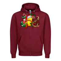 Burgundy joy with softball Zipper Hoodie - AdoDesignShop