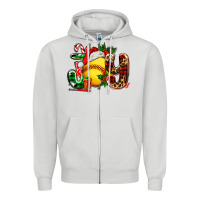 Dove Grey joy with softball Zipper Hoodie - AdoDesignShop
