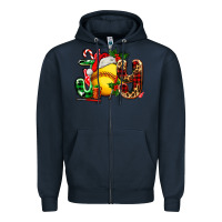 Navy joy with softball Zipper Hoodie - AdoDesignShop