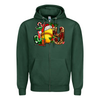 Sports Green joy with softball Zipper Hoodie - AdoDesignShop