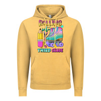 Vintage Mustard rolling into third grade Vintage Hoodie - BundleAndBundleShop