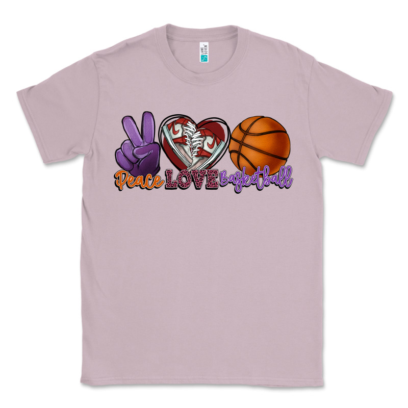 Peace Love Basketball Classic Tee by HowdyJamesFarm | Teevron