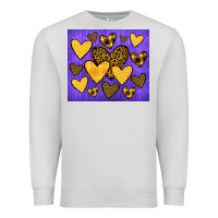 Dove Grey team spirit color purple and gold Premium Sweatshirt - JahusDesignShop