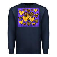 Navy team spirit color purple and gold Premium Sweatshirt - JahusDesignShop