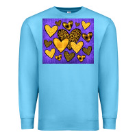 Ocean Blue team spirit color purple and gold Premium Sweatshirt - JahusDesignShop
