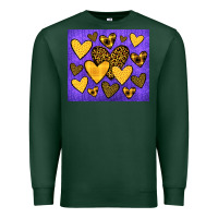 Sports Green team spirit color purple and gold Premium Sweatshirt - JahusDesignShop
