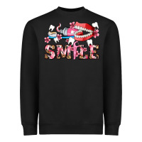Black smile with teeth and brush Heavyweight Sweatshirt - AdoDesignShop