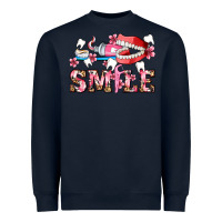 Navy smile with teeth and brush Heavyweight Sweatshirt - AdoDesignShop