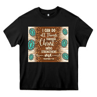 Black i can do all things through christ who strengthens Heavy Core Tee - TumblerDesignByShophia