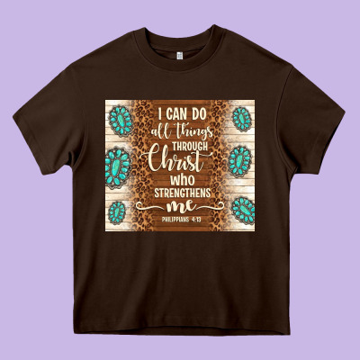 I Can Do All Things Through Christ Who Strengthens Heavy Core Tee Designed By Tumblerdesignbyshophia