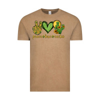 Vintage Coffee peace love cactus Vintage Tee - Jasminsmagicworld