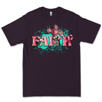 Plum faith breast cancer Premium Tee - CowGirlArtShop