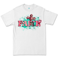White faith breast cancer Premium Tee - CowGirlArtShop