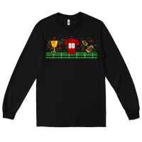 Black trophy cup american football uniform libbey glass Long Sleeve Tee - BundleAndBundleShop