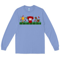 Colony Blue trophy cup american football uniform libbey glass Long Sleeve Tee - BundleAndBundleShop