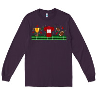 Plum trophy cup american football uniform libbey glass Long Sleeve Tee - BundleAndBundleShop