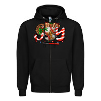 Black joy with baseball and christmas gift and candies Zipper Hoodie - AdoDesignShop