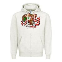 Joy With Baseball And Christmas Gift And Candies Zipper Hoodie | Teevron