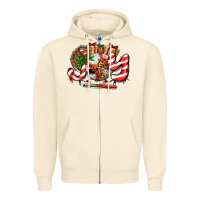 Sandshell joy with baseball and christmas gift and candies Zipper Hoodie - AdoDesignShop