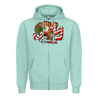 Seafoam joy with baseball and christmas gift and candies Zipper Hoodie - AdoDesignShop