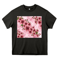 Asphalt hibiscus flowers with glitter Heavy Core Tee - TumblerDesignByShophia