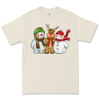 Bone christmas polar bear reindeer and snowman Premium Tee - CowGirlArtShop